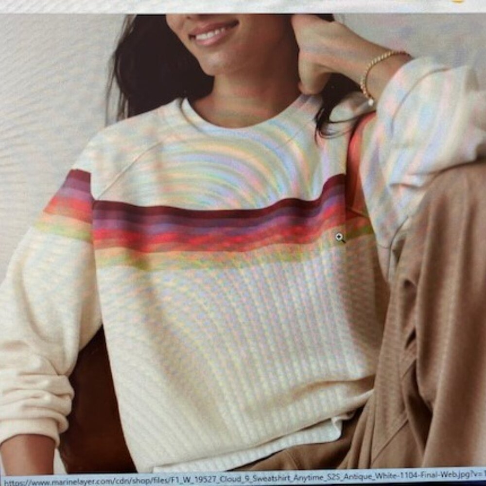 Marine Layer Sunburst Sweatshirt NWT XS